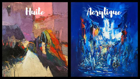 Quelle est la différence entre la peinture acrylique et la peinture à l'huile ?