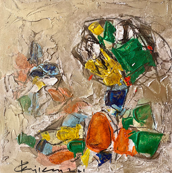 Small Mixed-Media Artwork IV — Salah Benjkan