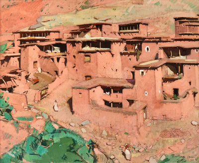 Jacques-Majorelle-Le-village-vallee-du-Reraia-Grand-Atlas