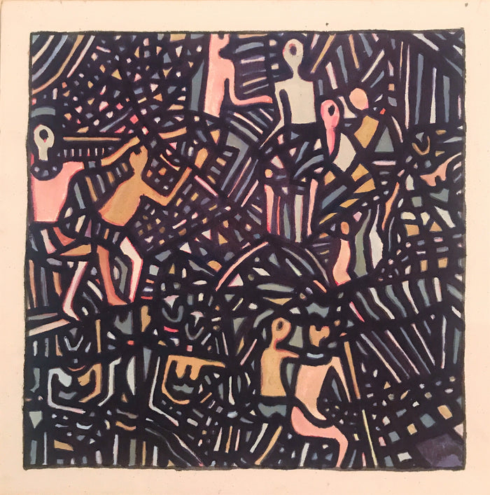 Meshrak — Tableau acrylique, acrylique sur toile