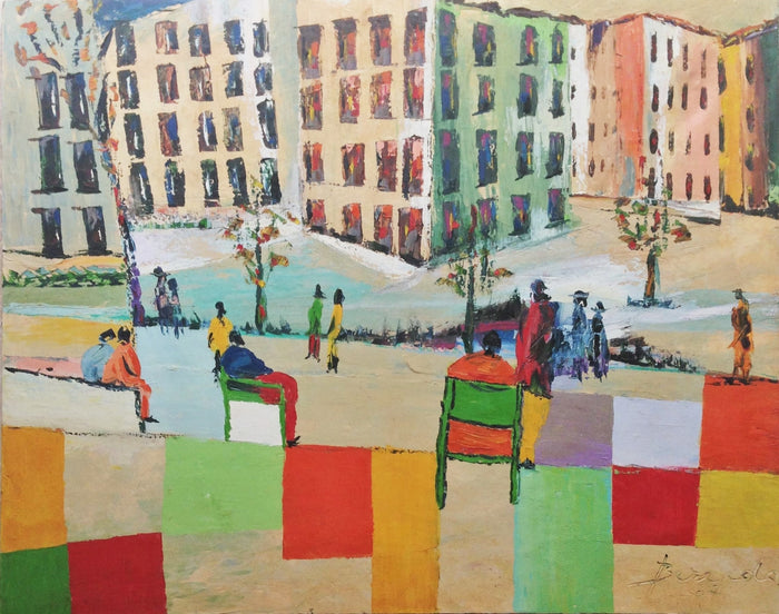 Mohamed Berrada — Grande œuvre en technique mixte