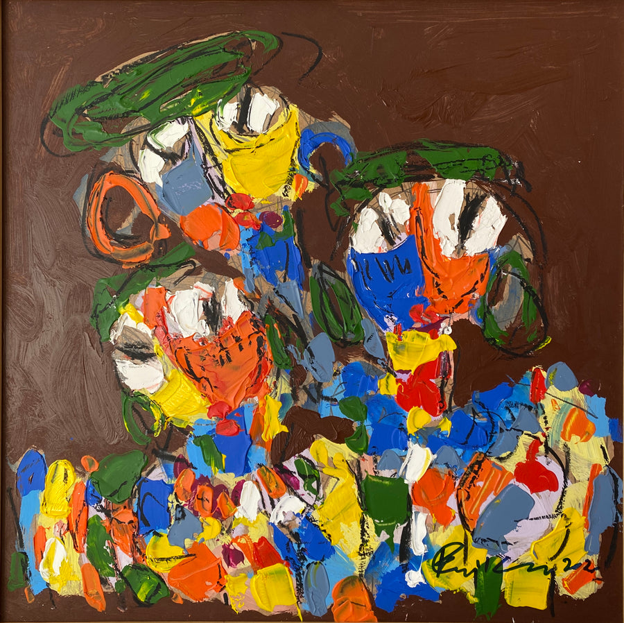 Salah Benjkan — Tableau figuratif marocain