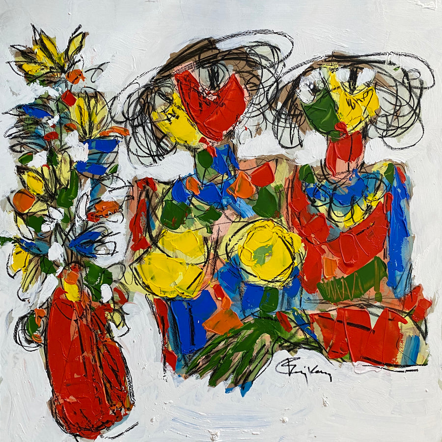 Salah Benjkan — Œuvre naïve de —
