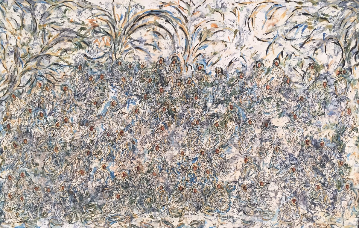 Ahmed Rmili — Grande œuvre en technique mixte