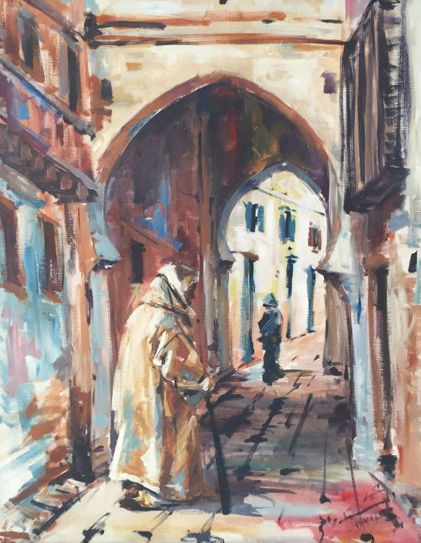 Mohamed Douah — mixed-media artwork, Moroccan art