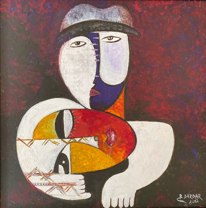 Bouchra Dardar — Œuvre en technique mixte — tableau marocain