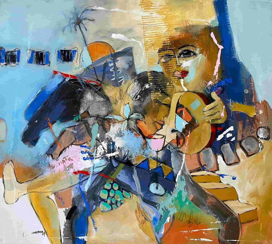 Fouad Chardoudi — Grande œuvre en technique mixte