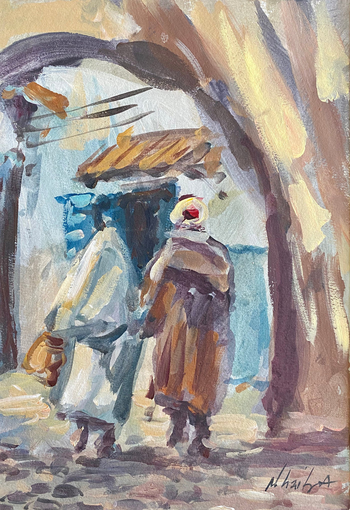 Noureddine El Haiba — Petit tableau acrylique