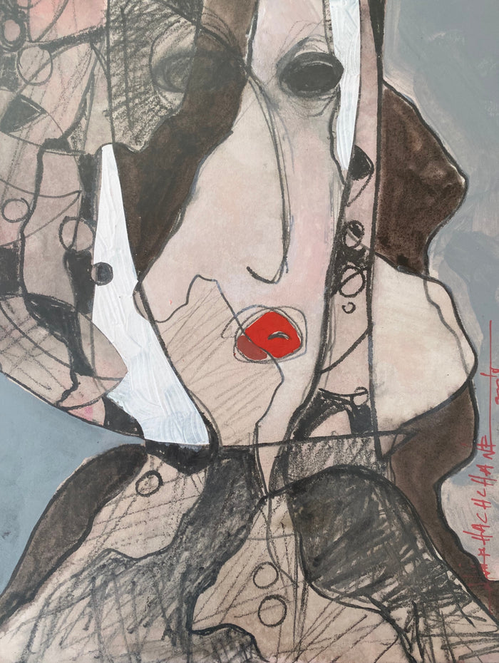 Hassan Hachchane — Petite œuvre en technique mixte