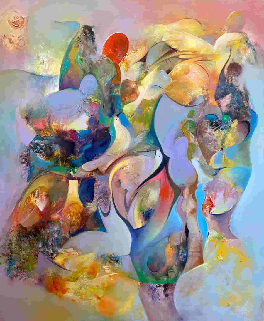 Mohammed Mansouri Idrissi — Grand tableau à l’huile