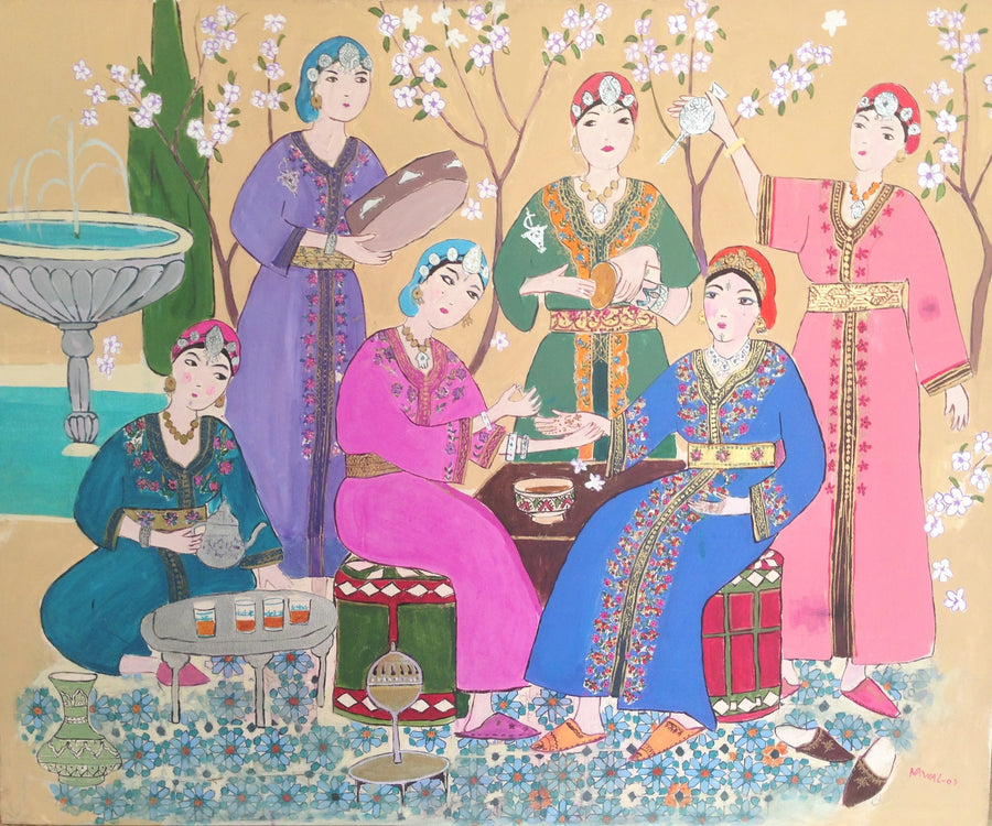 Nawal Sabri — Grande œuvre en technique mixte