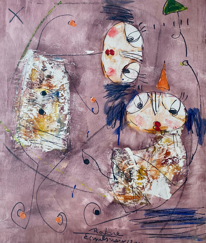 Rabie El Mesnani — Grande œuvre en technique mixte