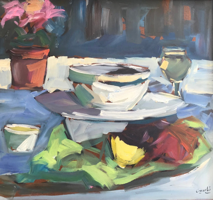 El Mustapha Belyasmine — Petit tableau acrylique