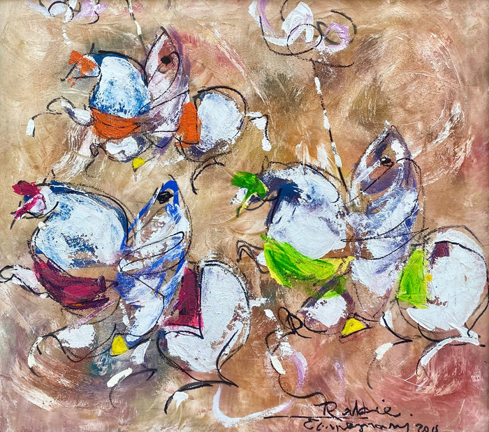 Rabie El Mesnani — Œuvre en technique mixte