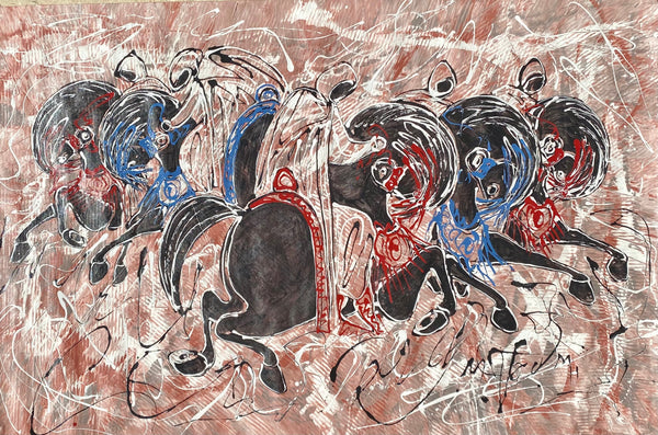 Large Mixed-Media Artwork I — Mohamed Toumi