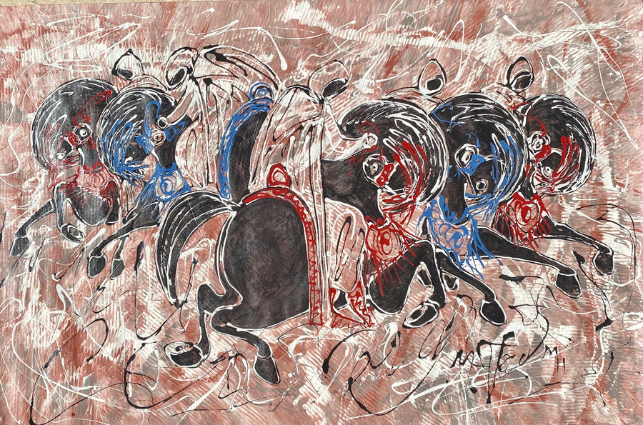 Mohamed Toumi — Grande œuvre en technique mixte