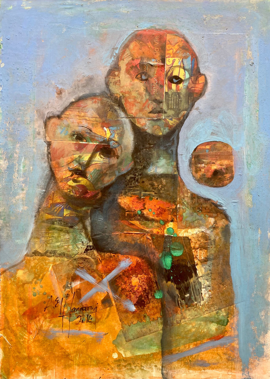 Abderrahman El Hannaoui — Œuvre en technique mixte