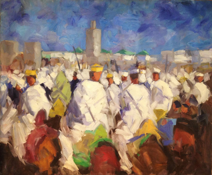 El Mustapha Belyasmine — Grand tableau à l’huile