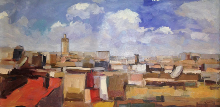 El Mustapha Belyasmine — Grand tableau à l’huile