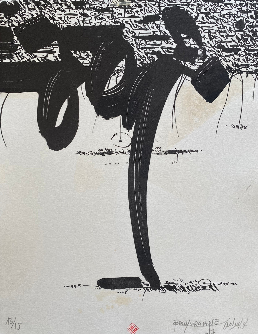 Abdessamad Bouysramne — Lithographie marocaine, lithographie