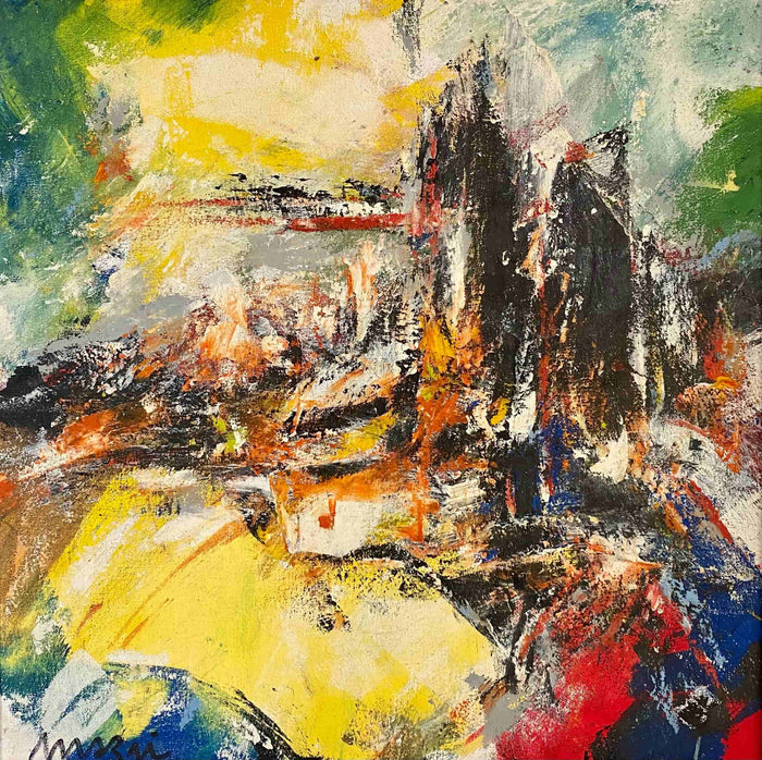 Mezri — Petit tableau acrylique