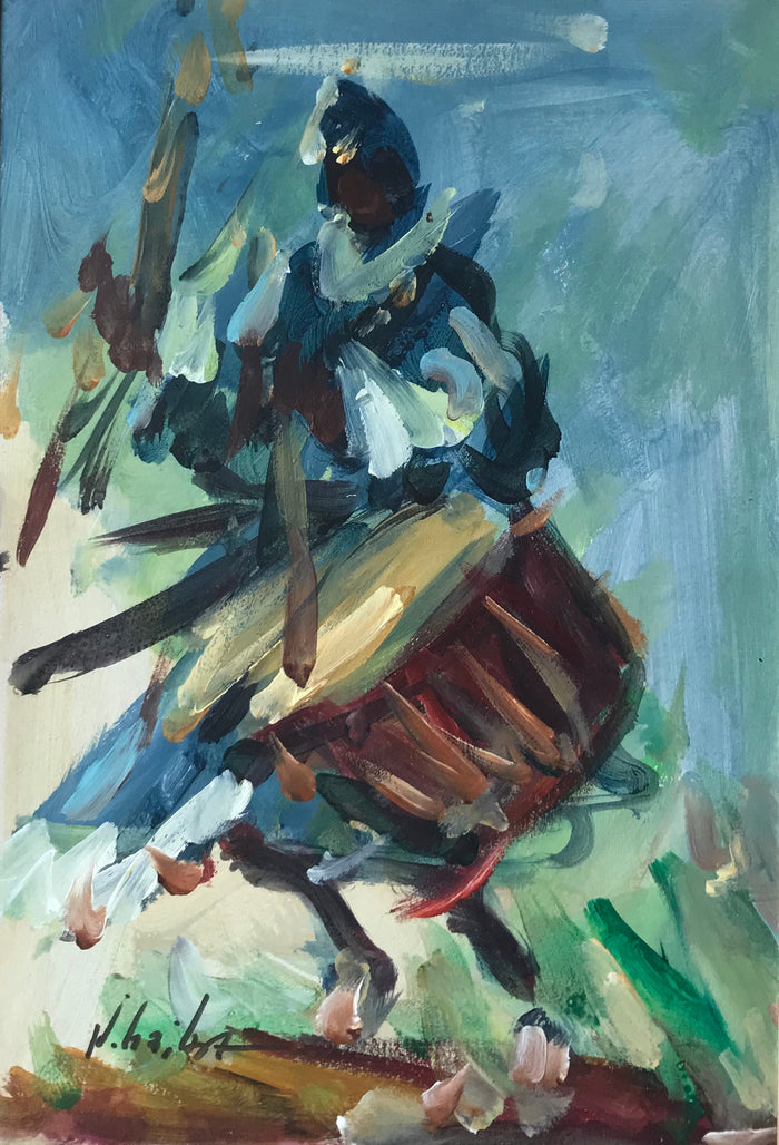 Noureddine El Haiba — Petit tableau acrylique