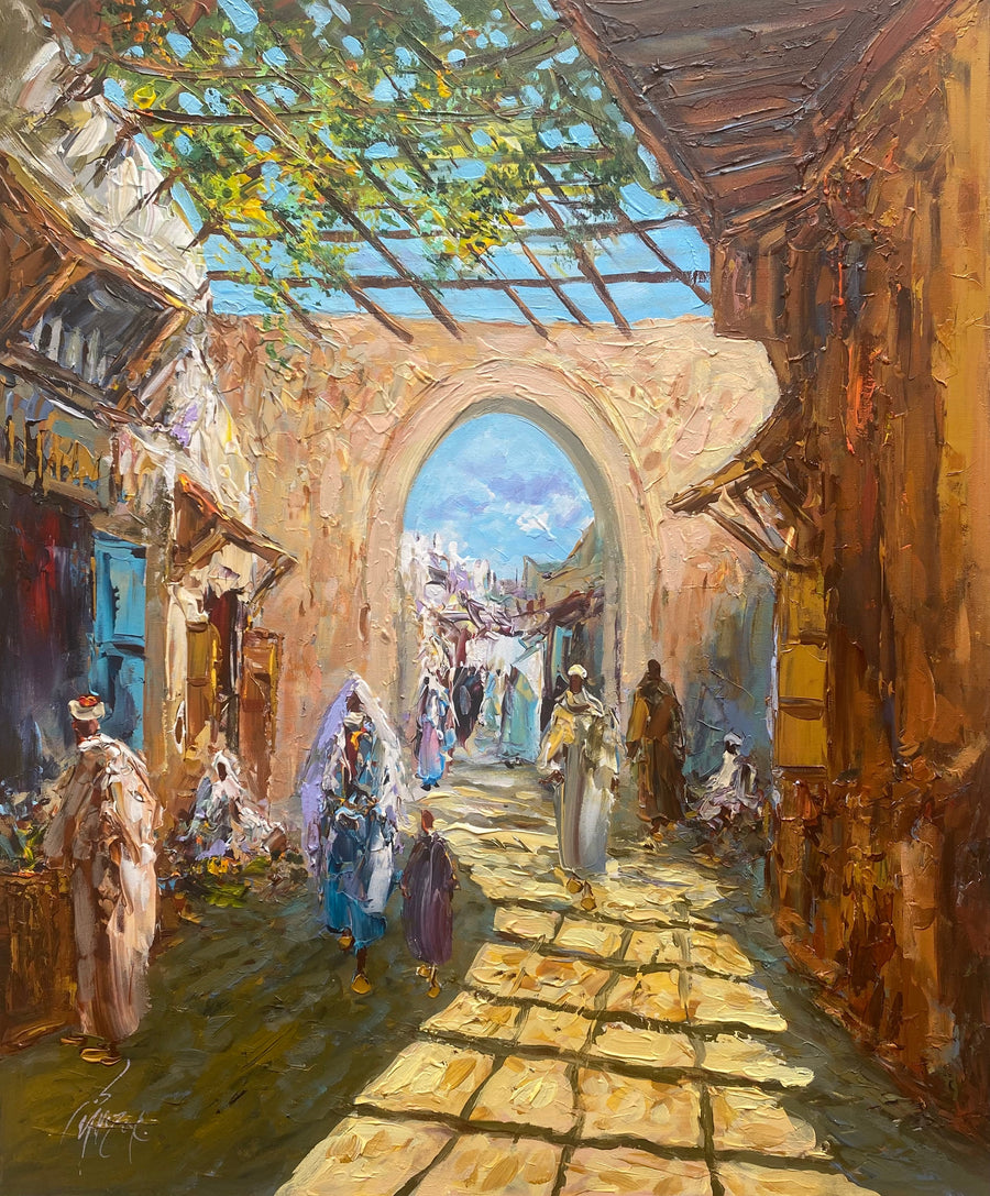 Ahmed Lahmer — Tableau à l’huile — tableau marocain