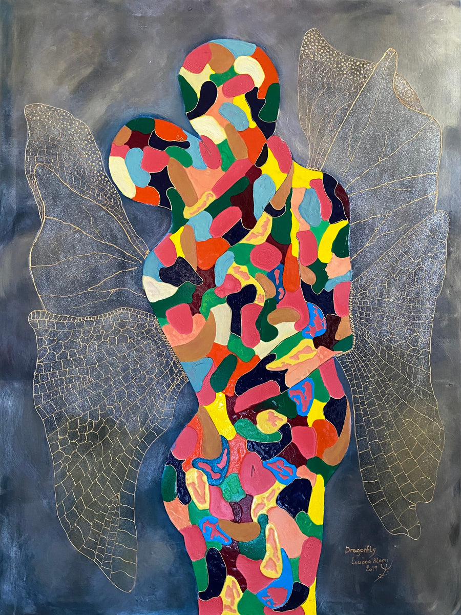 Loubna Alami — Grande œuvre en technique mixte