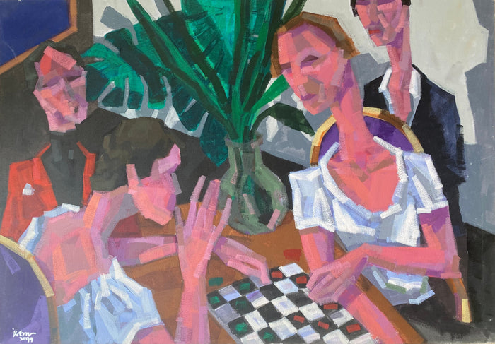Issam El Ouardassi — Grande œuvre en technique mixte