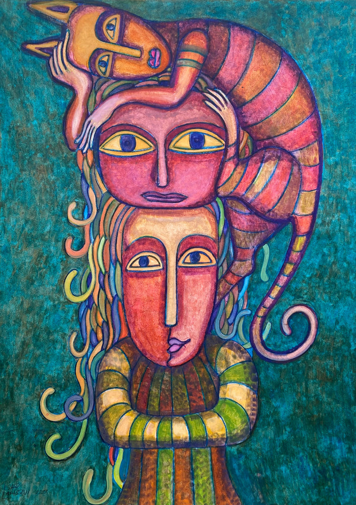 Said Lahssini — Grande œuvre en technique mixte