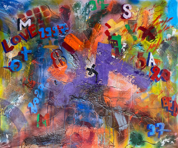 Asmae Rochdi — Grande œuvre en technique mixte
