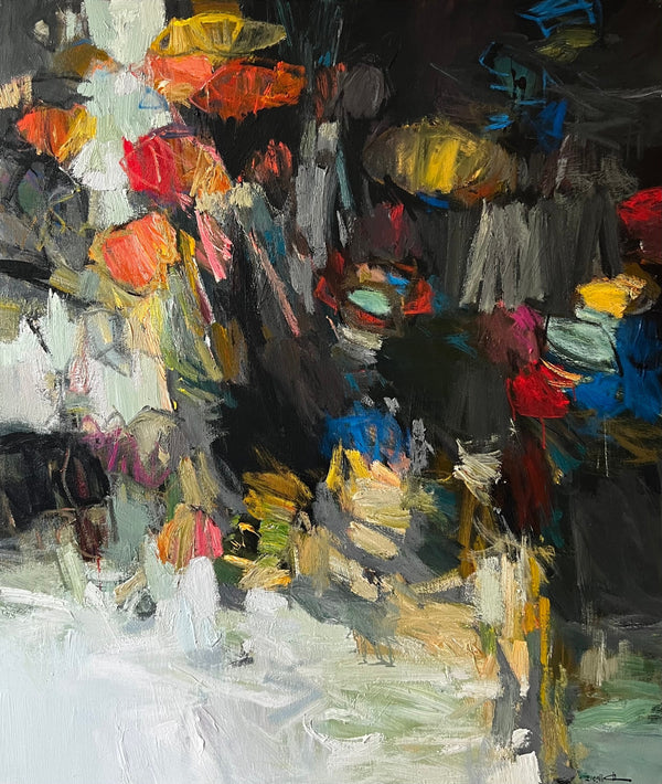 Large Moroccan Abstract Painting III — Rachid Taleb