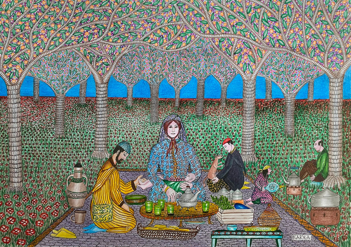 El Mostafa Barka — Œuvre à l’encre — tableau marocain