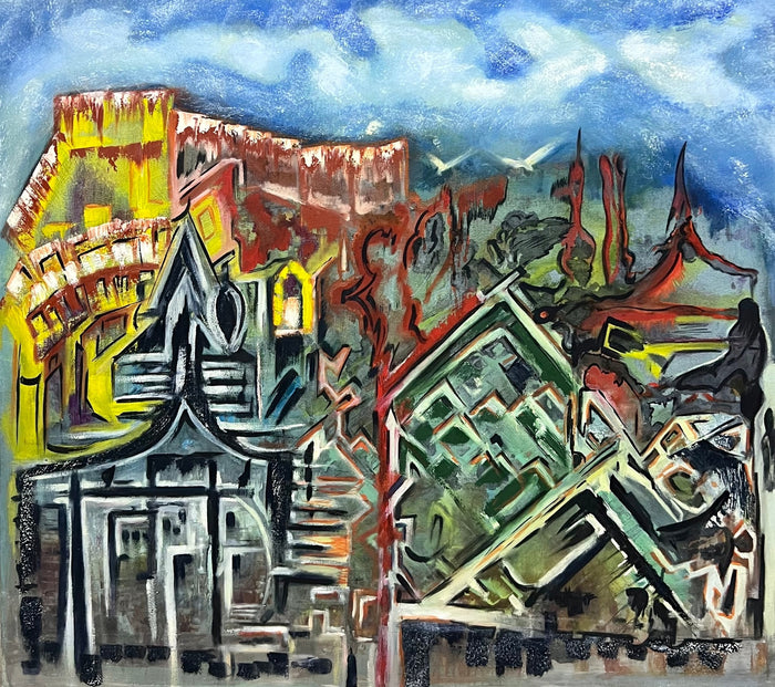 Abdelouahed Ziani — Grand tableau à l’huile