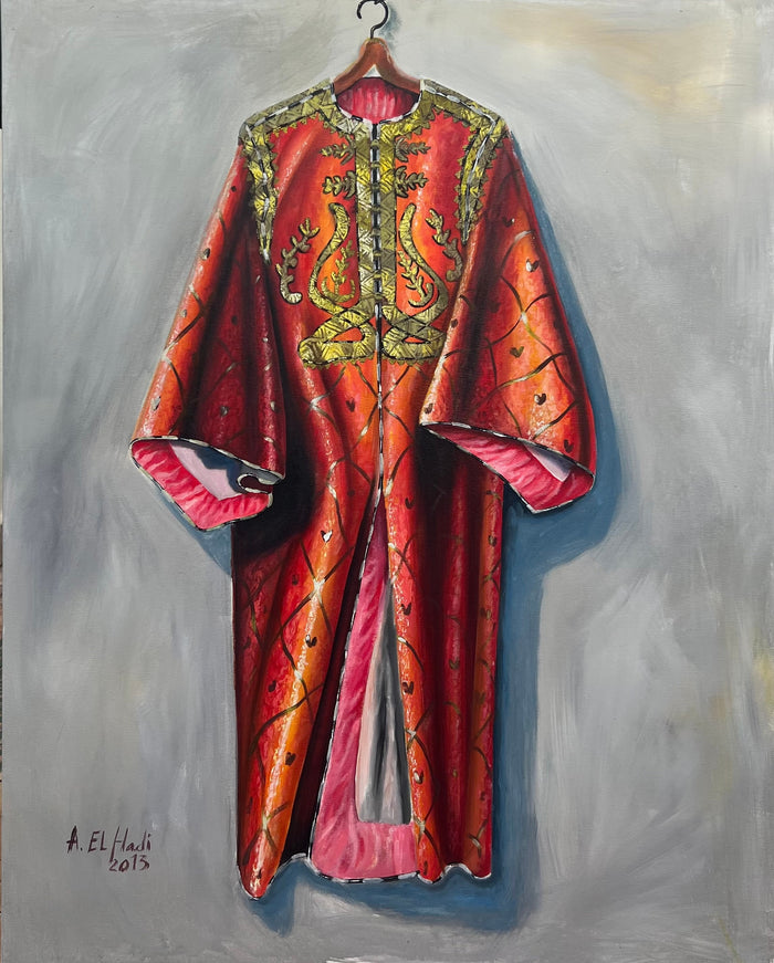 Abdelhadi Benbella — Grande œuvre en technique mixte