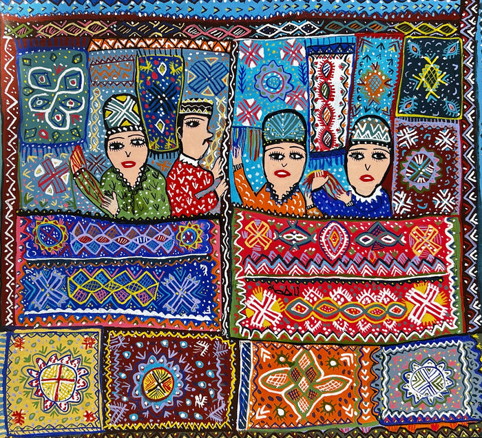 Fatima Diouani — Tableau acrylique, acrylique sur toile