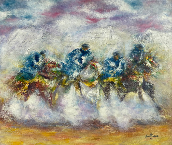 Abdelaziz Koutbane — Œuvre en technique mixte