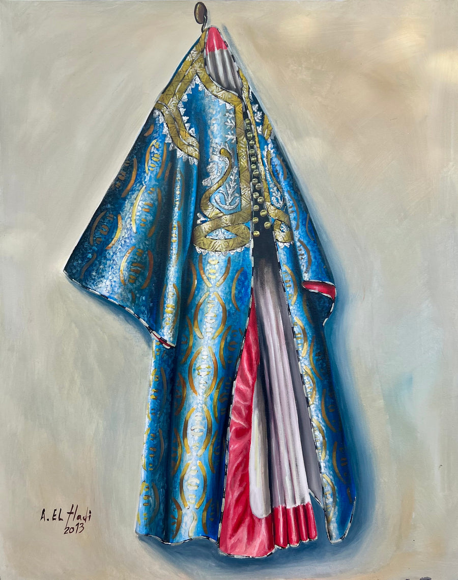Abdelhadi Benbella — Grande œuvre en technique mixte