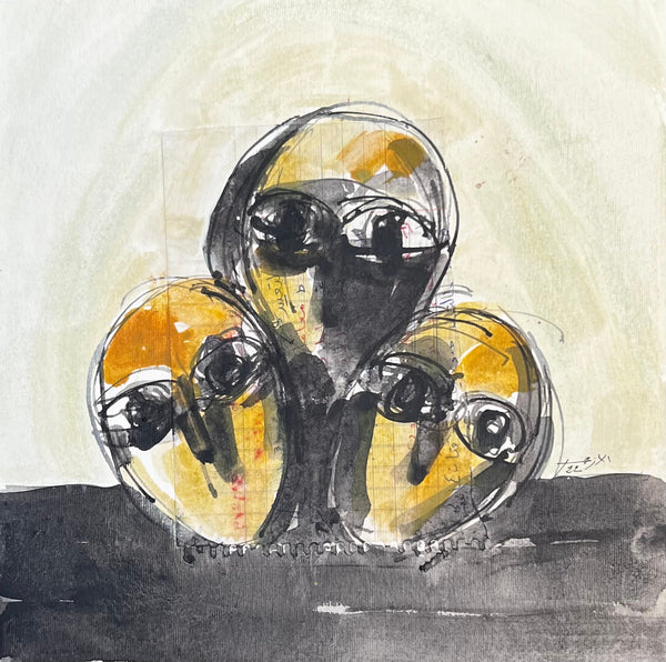 Trois visages jaunes et noirs — Abdelkarim El Azhar