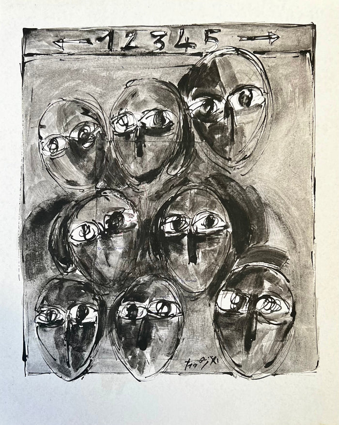 Small Mixed-Media Artwork IX — Abdelkarim El Azhar