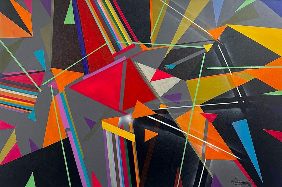 Large Mixed-Media Artwork IV — Mostafa Warrak