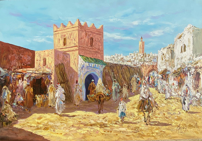 Grand tableau acrylique IX — Ahmed Lahmer