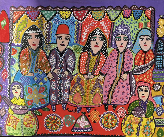 Fatima Diouani — Tableau acrylique, acrylique sur toile