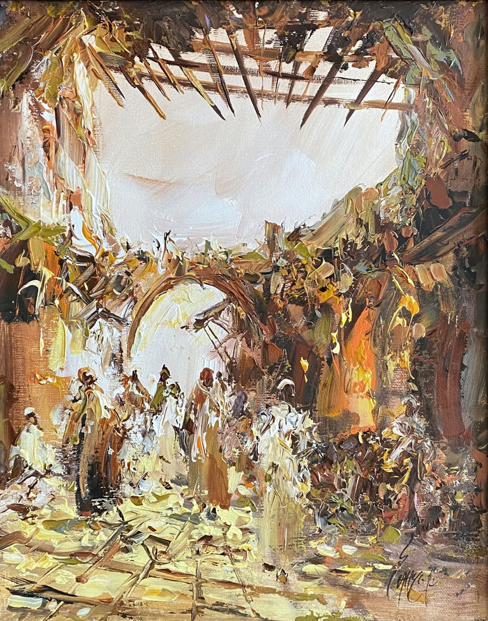 Ahmed Lahmer — Tableau acrylique, acrylique sur toile — tableau marocain