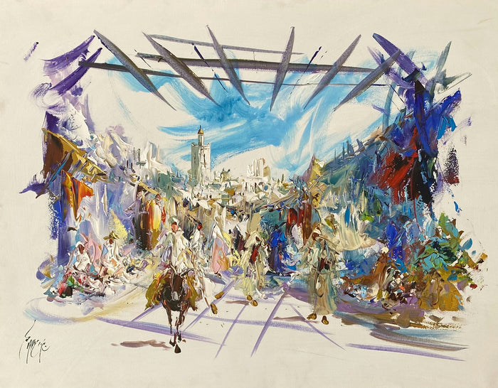 Grand tableau acrylique V — Ahmed Lahmer