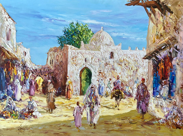 Large Mixed-Media Artwork IV — Ahmed Lahmer