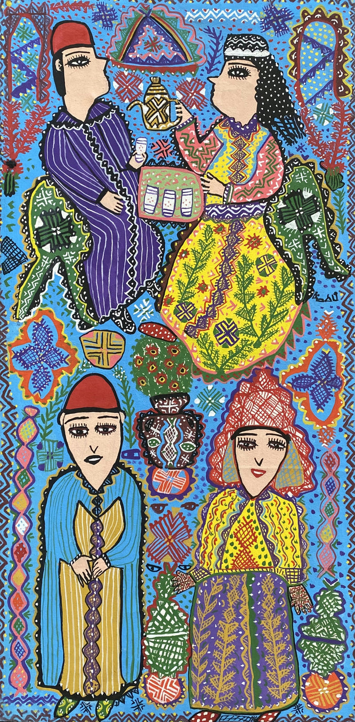 Fatima Diouani — Grand tableau acrylique