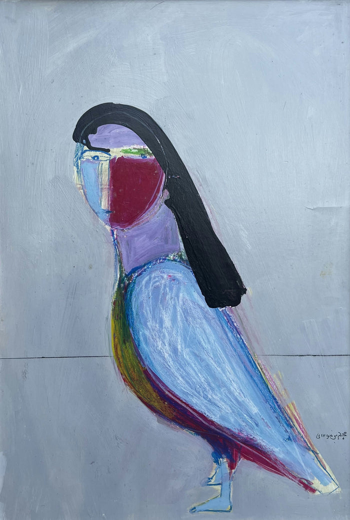 Mohamed Benmoussa — Œuvre en technique mixte — tableau marocain