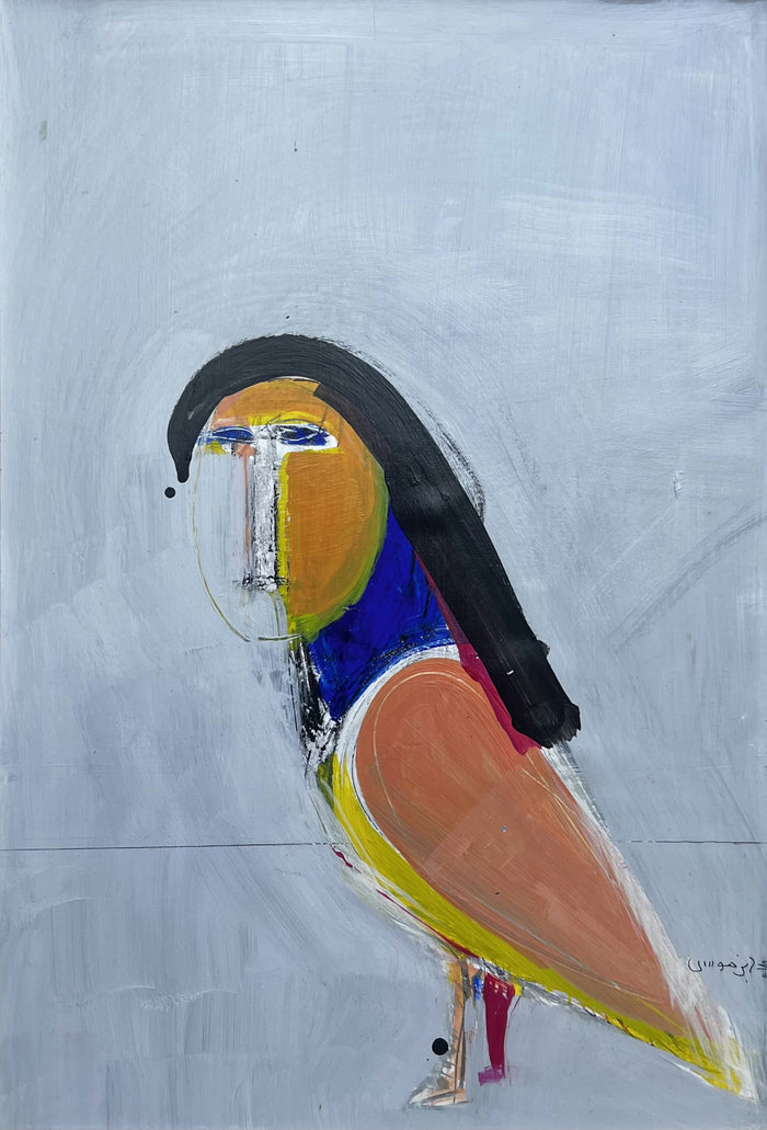 Mohamed Benmoussa — Œuvre en technique mixte — tableau marocain