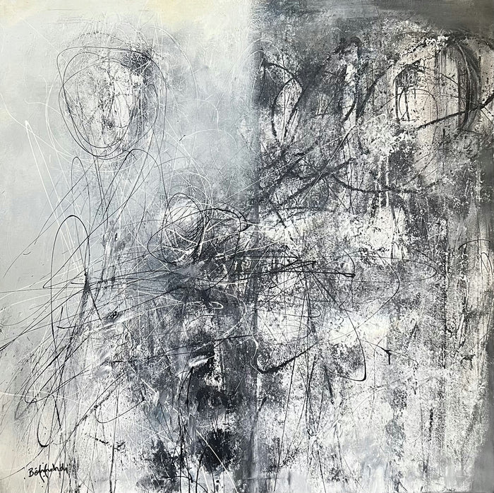 Aziz Boumehdi — Grande œuvre en technique mixte — tableau marocain